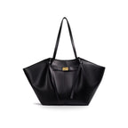 Aurora winged vegan leather tote bag in Milano Midnight