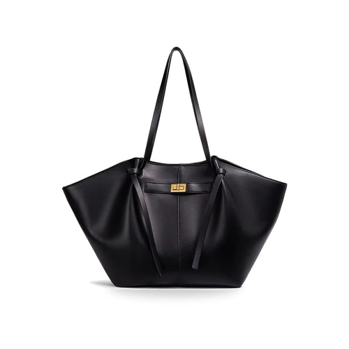 Aurora winged vegan leather tote bag in Milano Midnight
