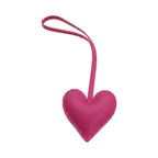 Sweetheart Charm plush heart bag charm in Cosmopolitan Pink