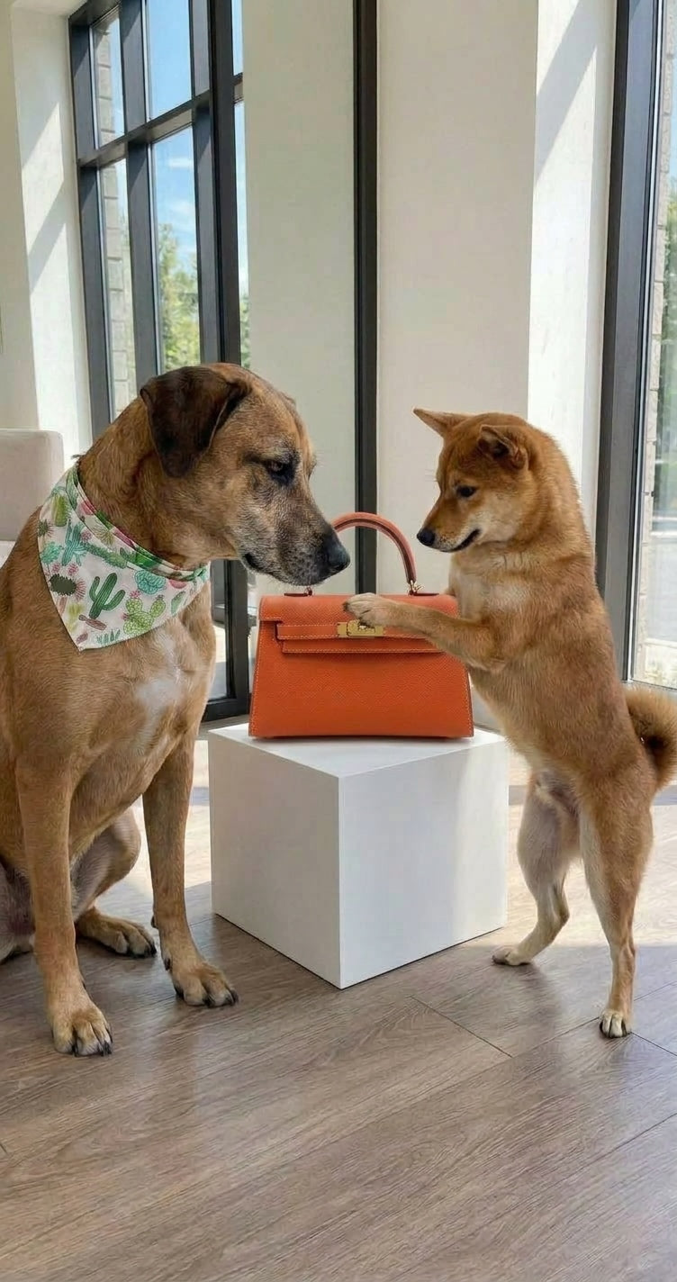 Stormi and DoDo, rescue dogs and unofficial quality control team at VeeVee