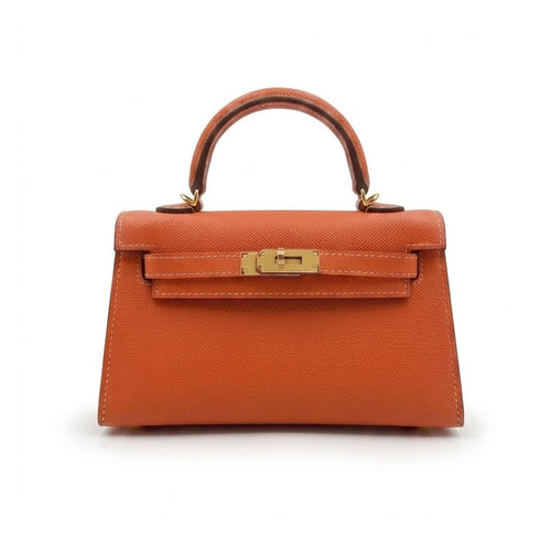 Ikara structured vegan leather work bag in Marrakech Orange