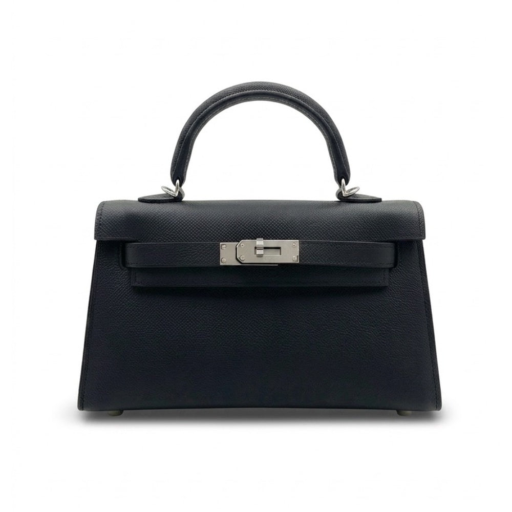 Ikara structured vegan leather work bag in Milano Midnight