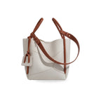 Lucca vegan leather everyday tote in Amalfi White