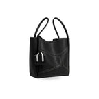 Lucca vegan leather everyday tote in Milano Midnight