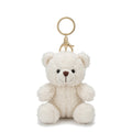 Teddy Charm plush teddy bear bag charm in Amalfi White