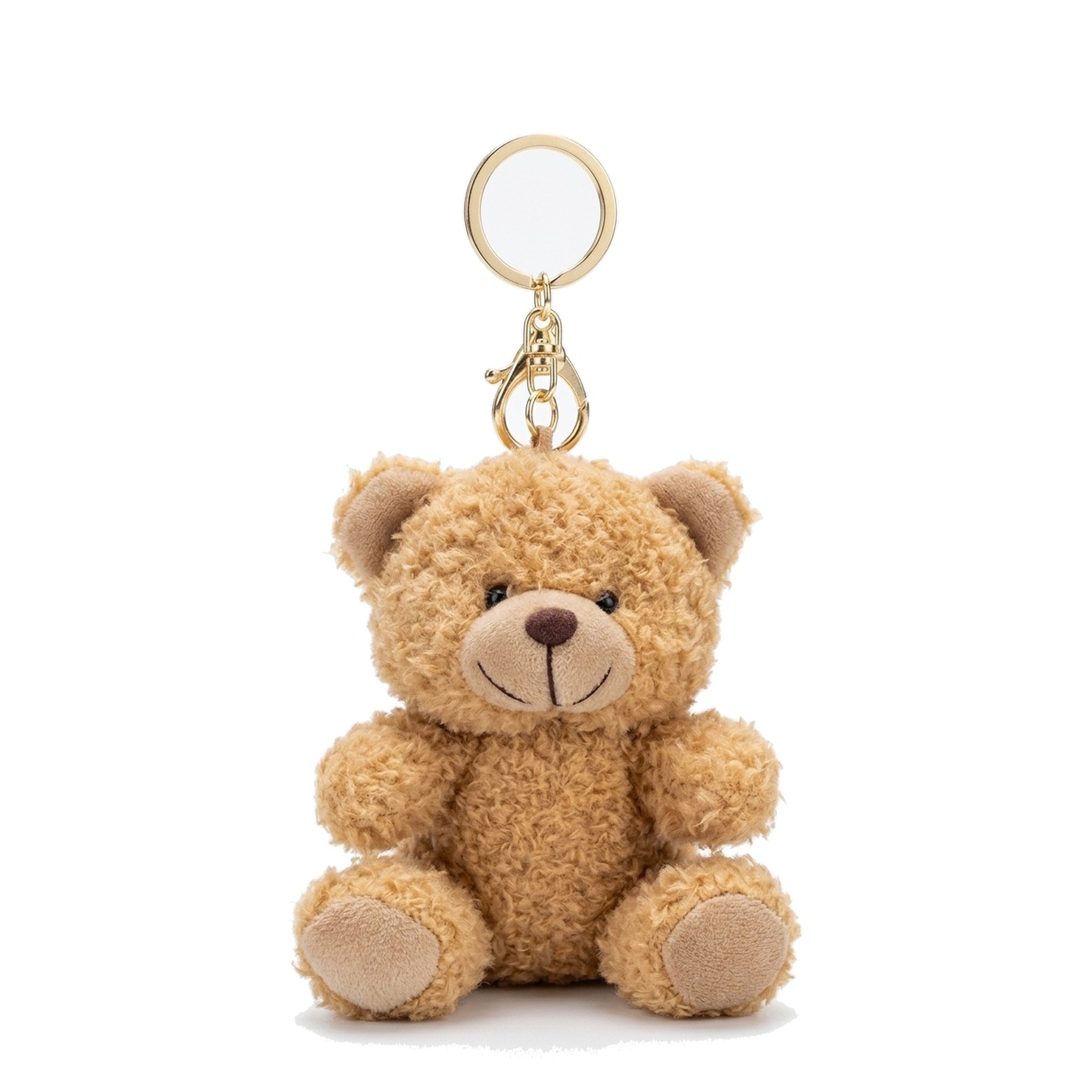 Teddy Charm plush teddy bear bag charm in Honey Caramel